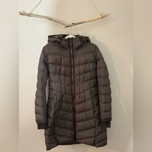 Athleta Dark Brown Puffer Jacket